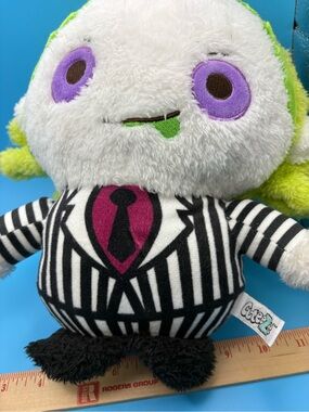Beetlejuice Cuteeze 12-inch plush toy featuring embroidered details